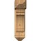 Ekena Millwork Olympic Arts and Crafts Smooth Bracket w/ Offset Brace, Western Red Cedar, 7 1/2"W x 20"D x 28"H BKT0806X20X28OLY03SWR - alternate 2